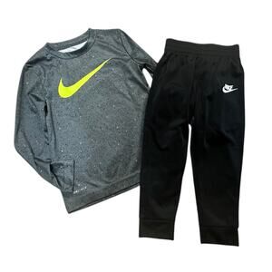 Nike Toddler Boys Athletic Pants Size 3T & Long Sleeve Shirt Size 4T